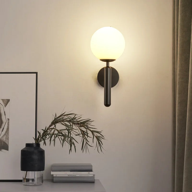 Lampada da parete LED rotonda moderna