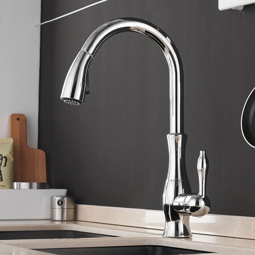 Anton - Rubinetto cucina elegante retrattile