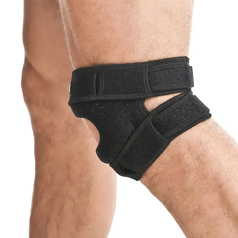 Kneoflex™ – Ginocchiera sportiva traspirante con doppie cinghie e stabilizzazione rotulea
