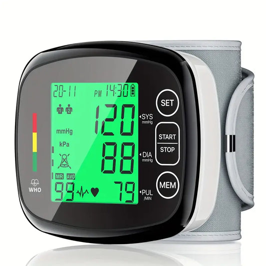 Vitapulse™ – Misuratore di pressione automatico da polso con schermo LCD grande
