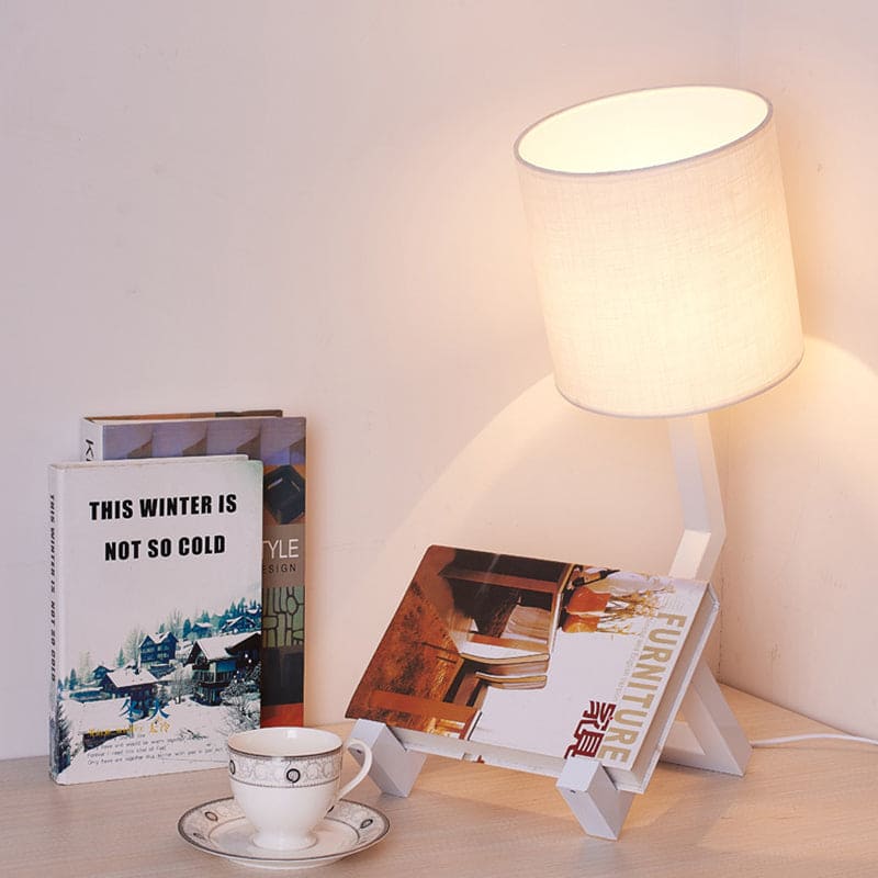 Lampada da Tavolo dal Design Nordico con Spazio di Conservazione