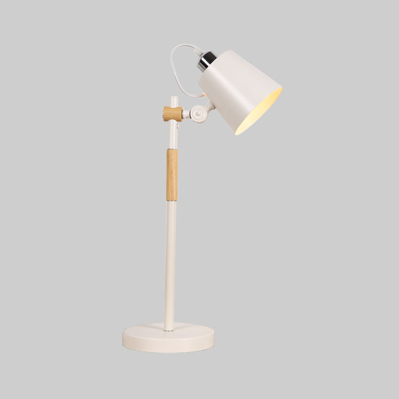 Lampe de table industrielle en métal style seau