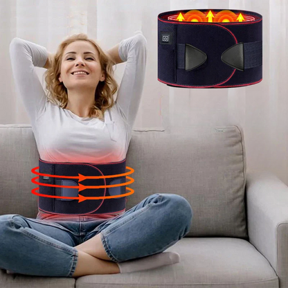 Ceinture chauffante ergonomique pour le dos réglable