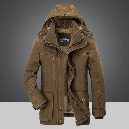 Veste d'hiver isolante à capuche ajustable