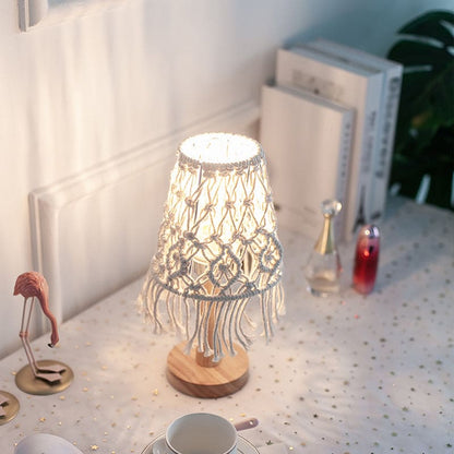 Lampe Décorative en Forme de Cone avec Base Céramique Élégante - Santeova
