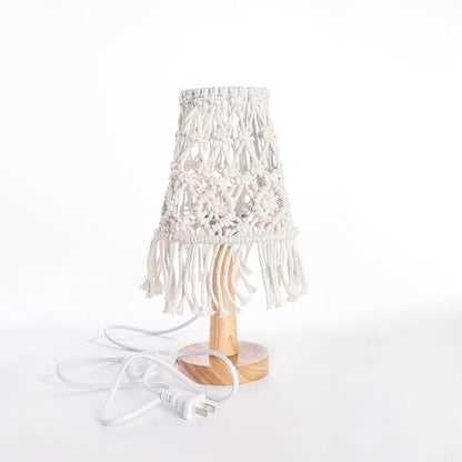 Lampada decorativa a forma di cono con base in ceramica elegante