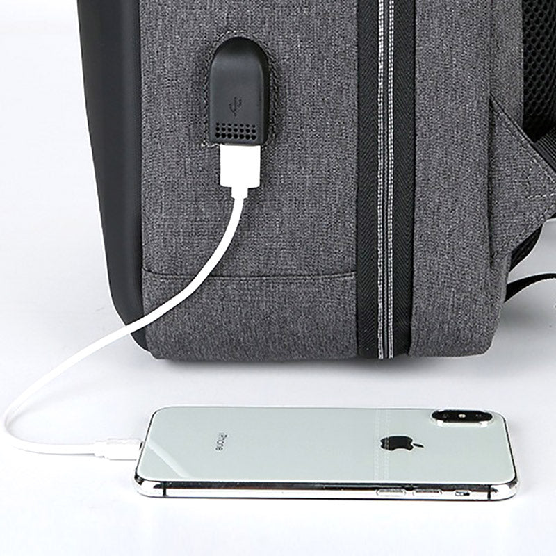 Sac à dos anti-vol robuste en polyester pour voyage et travail