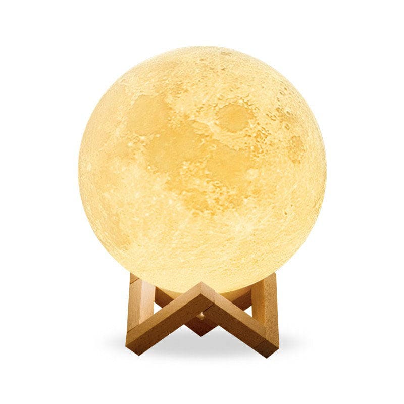 Lampe de table décorative en plastique forme lune