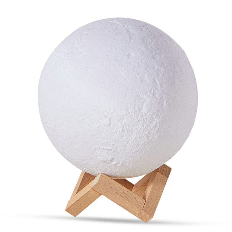 Lampe de table décorative en plastique forme lune
