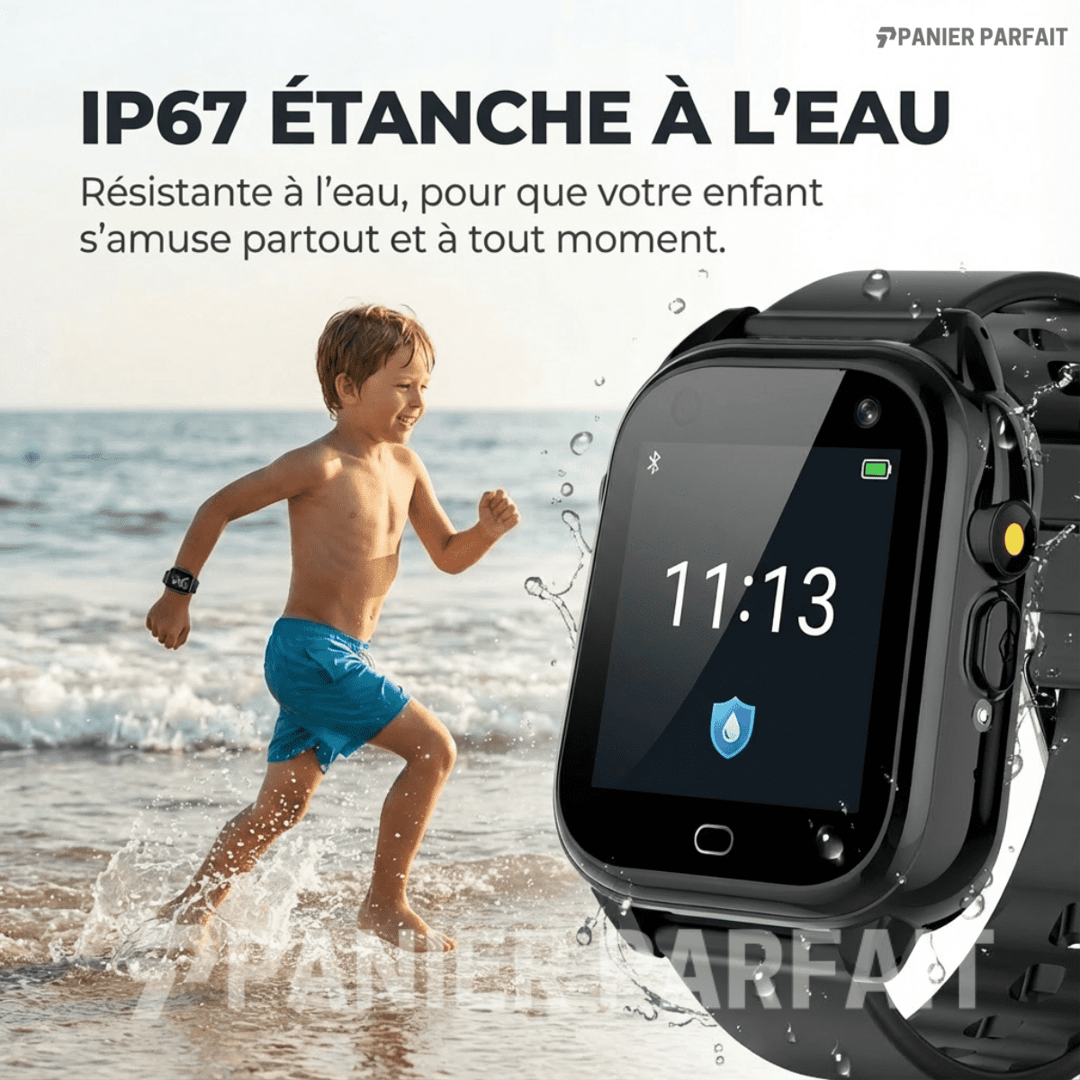 Montre intelligente étanche pour enfants