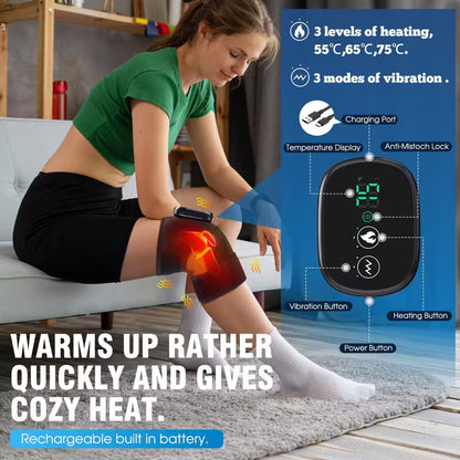 ThermaFlex™ – Ginocchiera riscaldante vibrante per ginocchio, gomito e spalla