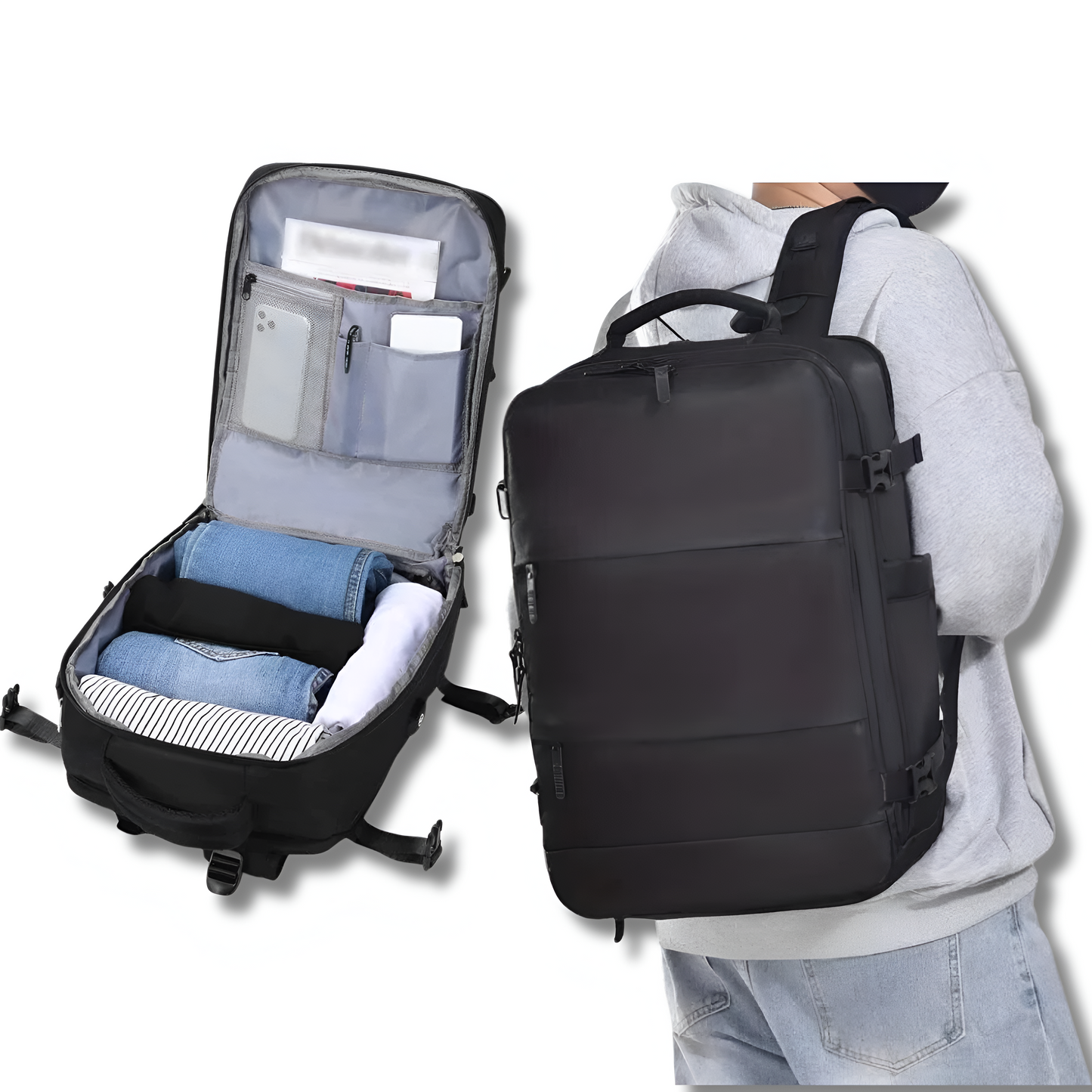 Borsa da viaggio pratica con presa USB integrata