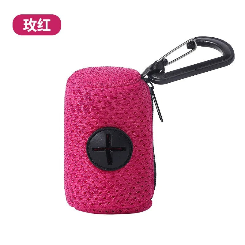 Porte-sac élégant pour chien en tissu résistant