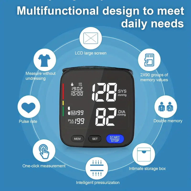 VitaPress™ – Misuratore di pressione digitale da polso e braccio
