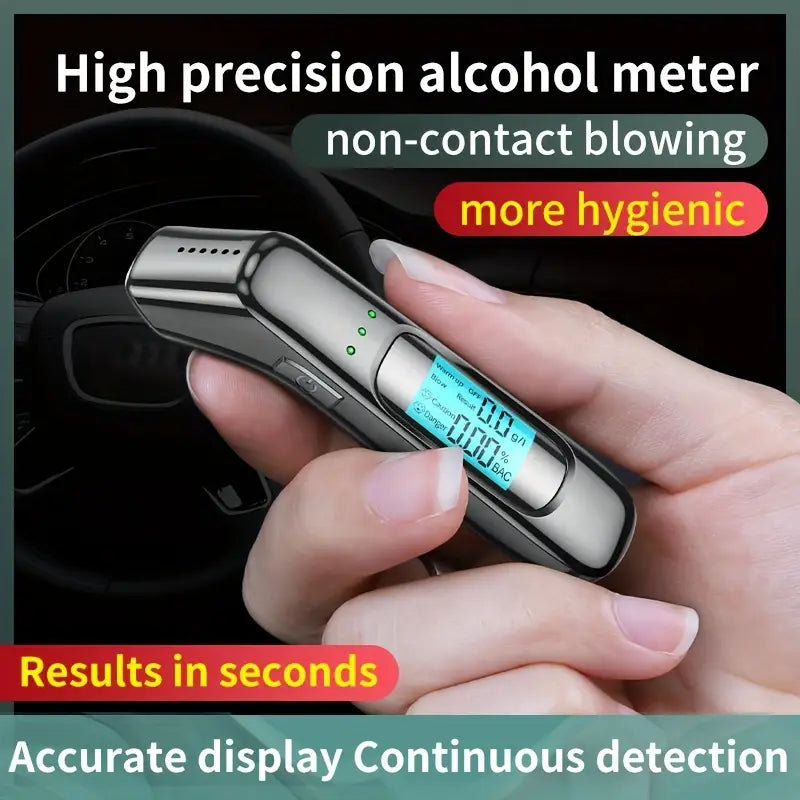 Alcotex™ – Etilometro elettronico portatile a lettura rapida con schermo LCD