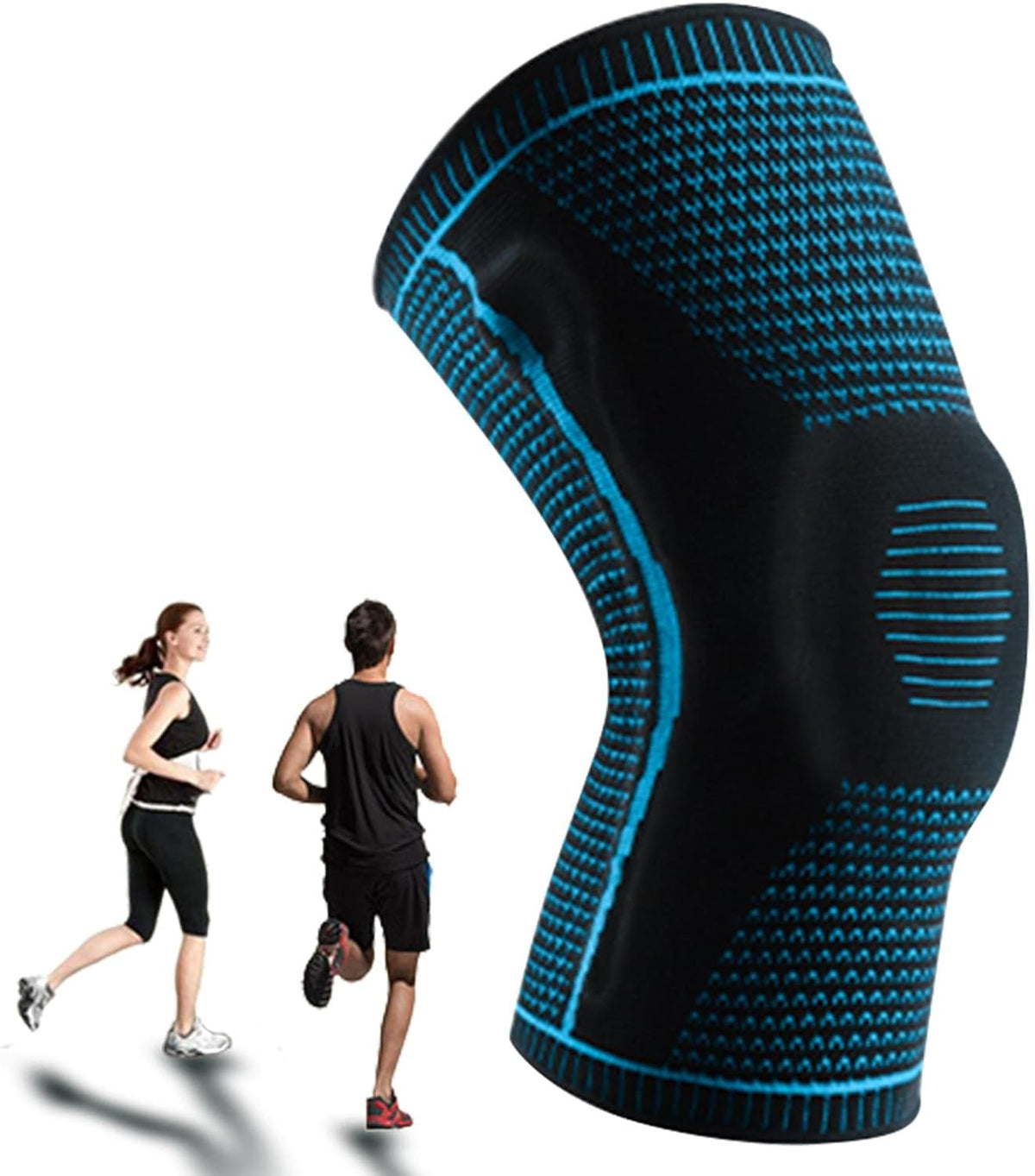 Genouillère ergonomique flexible de maintien sportif