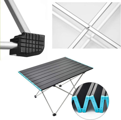 Table de camping pliante légère en aluminium robuste