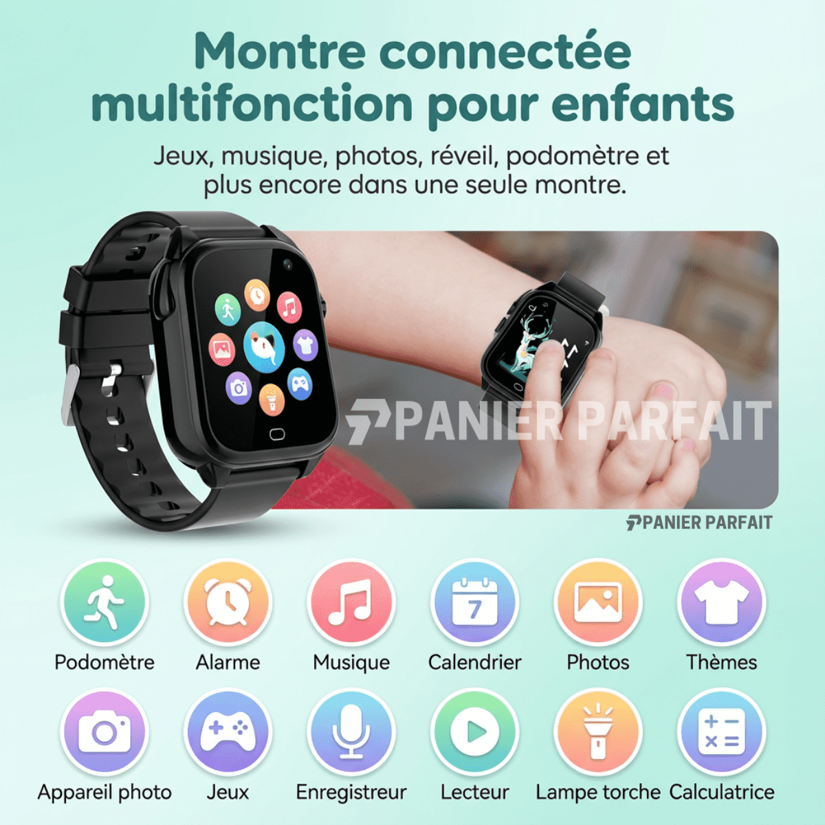 Montre intelligente étanche pour enfants
