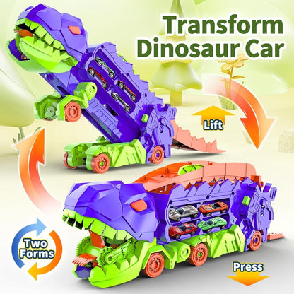Circuit de course transformable avec camion et piste Dino