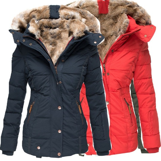 Veste chaude en fausse fourrure confortable