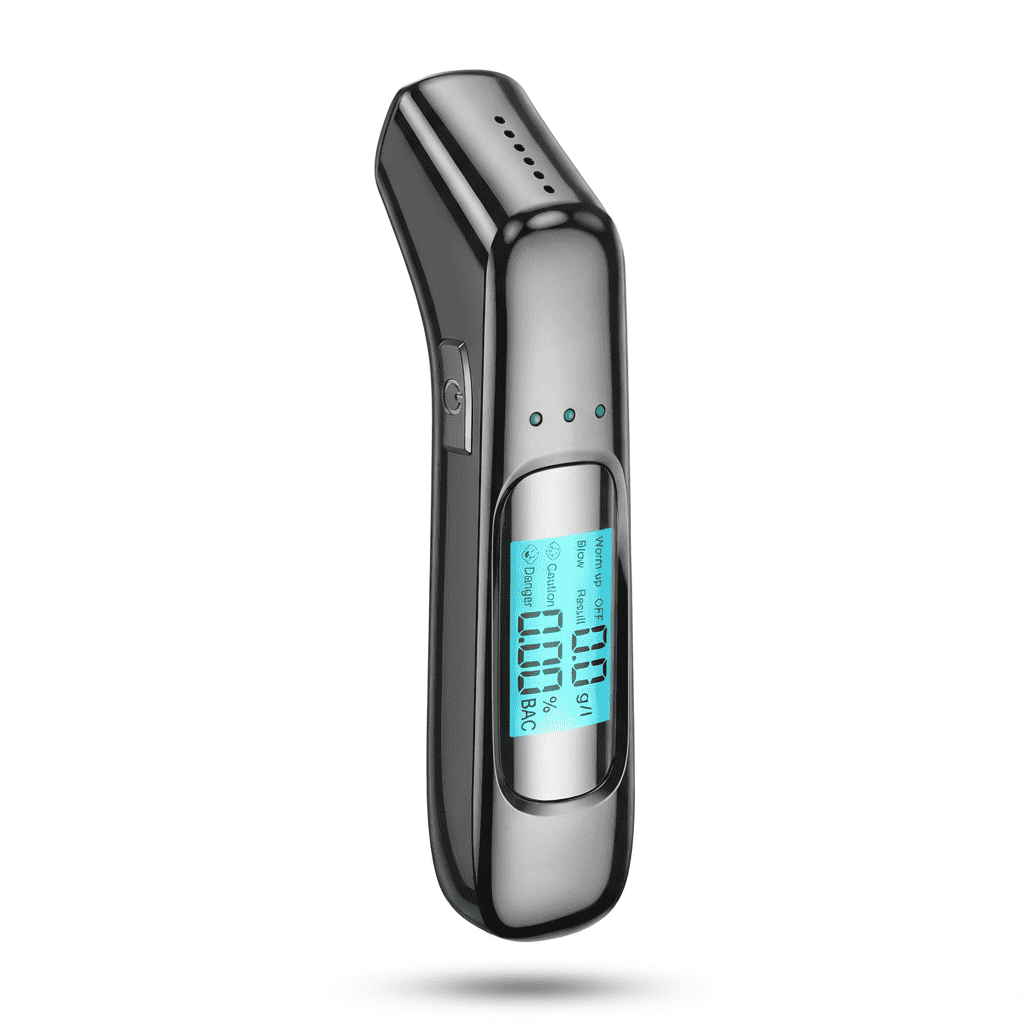Alcotex™ – Etilometro elettronico portatile a lettura rapida con schermo LCD