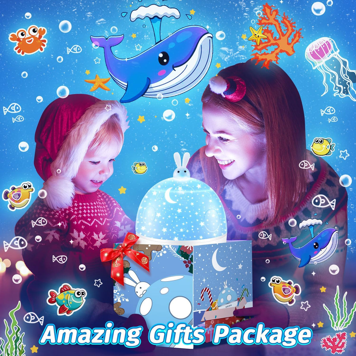 Veilleuse projecteur LED pour chambre d'enfants