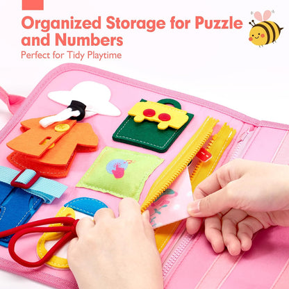 Jouet éducatif Montessori en bois avec lettres, formes et animaux