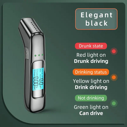 Alcotex™ – Etilometro elettronico portatile a lettura rapida con schermo LCD