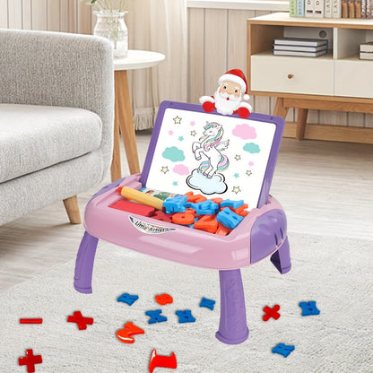Tableau double face réversible ardoise et tableau avec accessoires