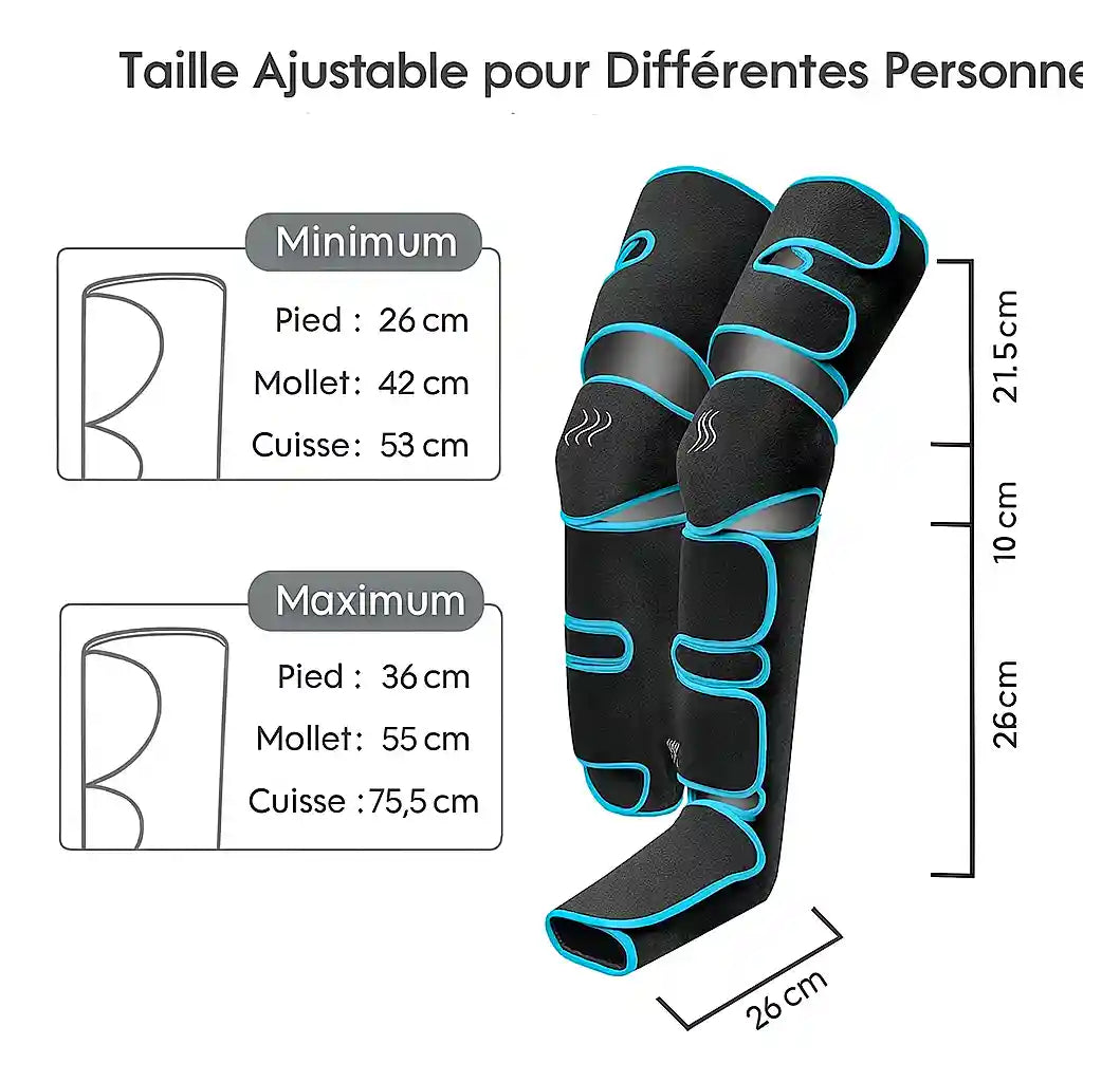 AirFlex™ – Bottes de compression d’air pour jambes et mollets fatigués
