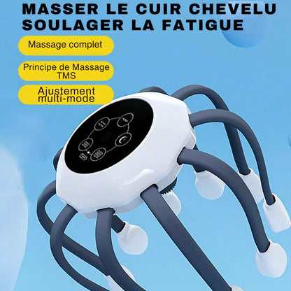 Masseur de cuir chevelu portable sans fil rechargeable
