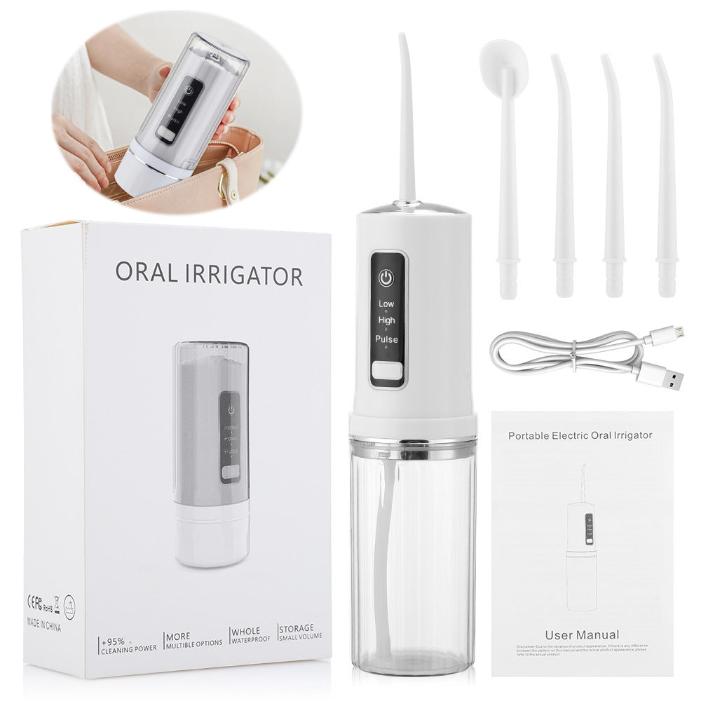 AquaBright™ – Hydropulseur Dentaire Portable pour un Nettoyage Complet