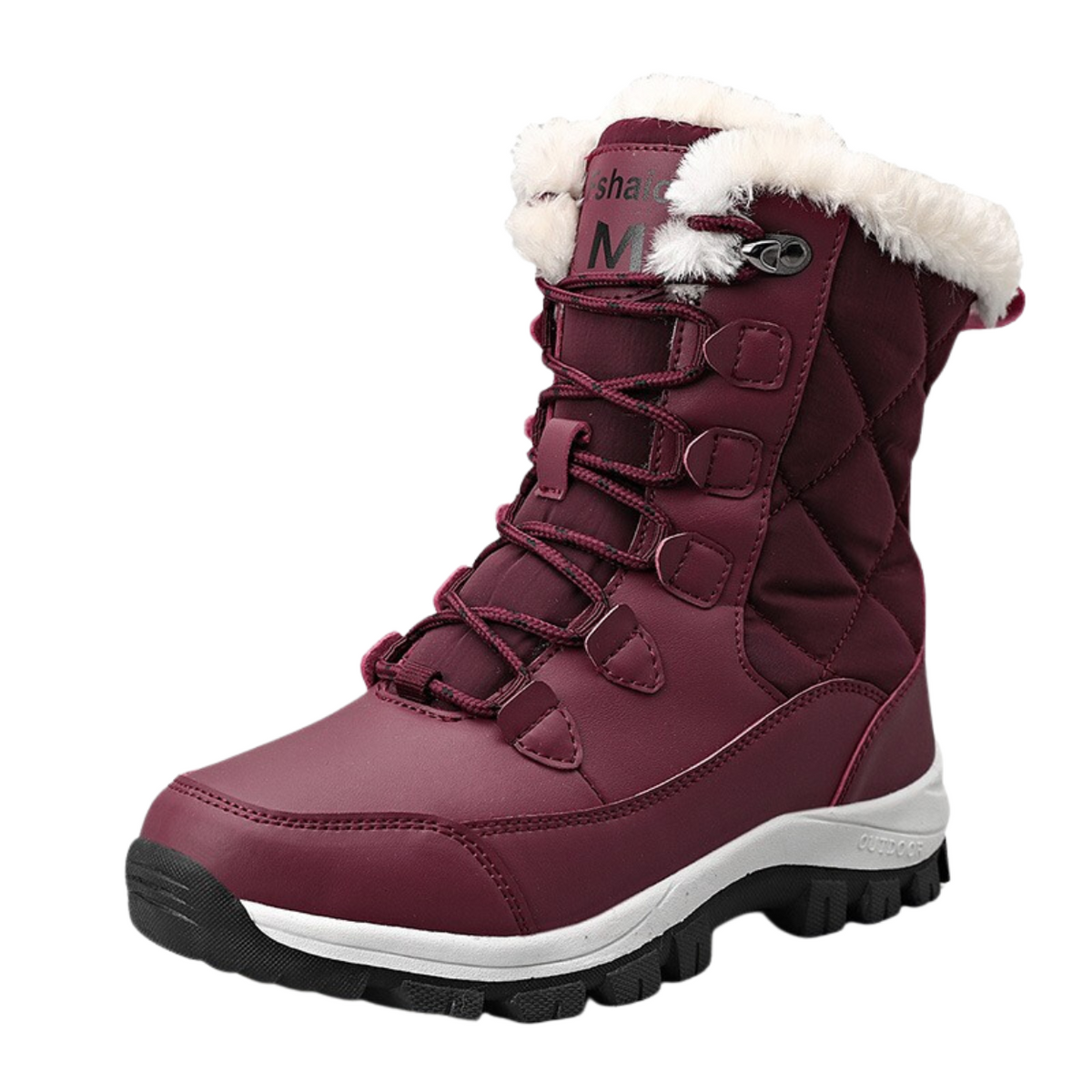 Bottes de neige isolantes en caoutchouc antidérapant hiver
