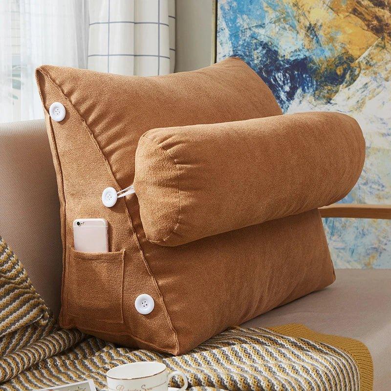 ReadLuxe™ – Cuscino Ergonomico da Lettura con Supporto Lombare