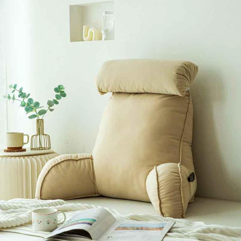 LuxLire™ – Cuscino Ergonomico da Lettura per Letto con Memory Foam