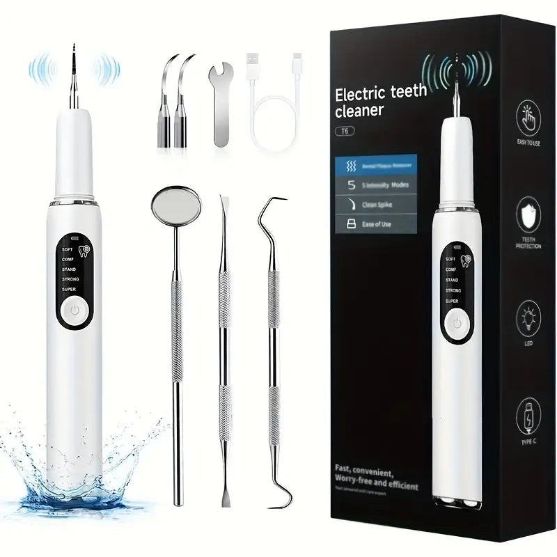 DentaLume™ – Nettoyeur Dentaire Électrique avec Lumière LED et Recharge USB