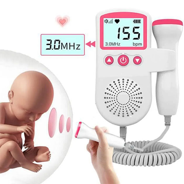 Doppler fœtal portable à ultrasons pour surveillance cardiaque bébé