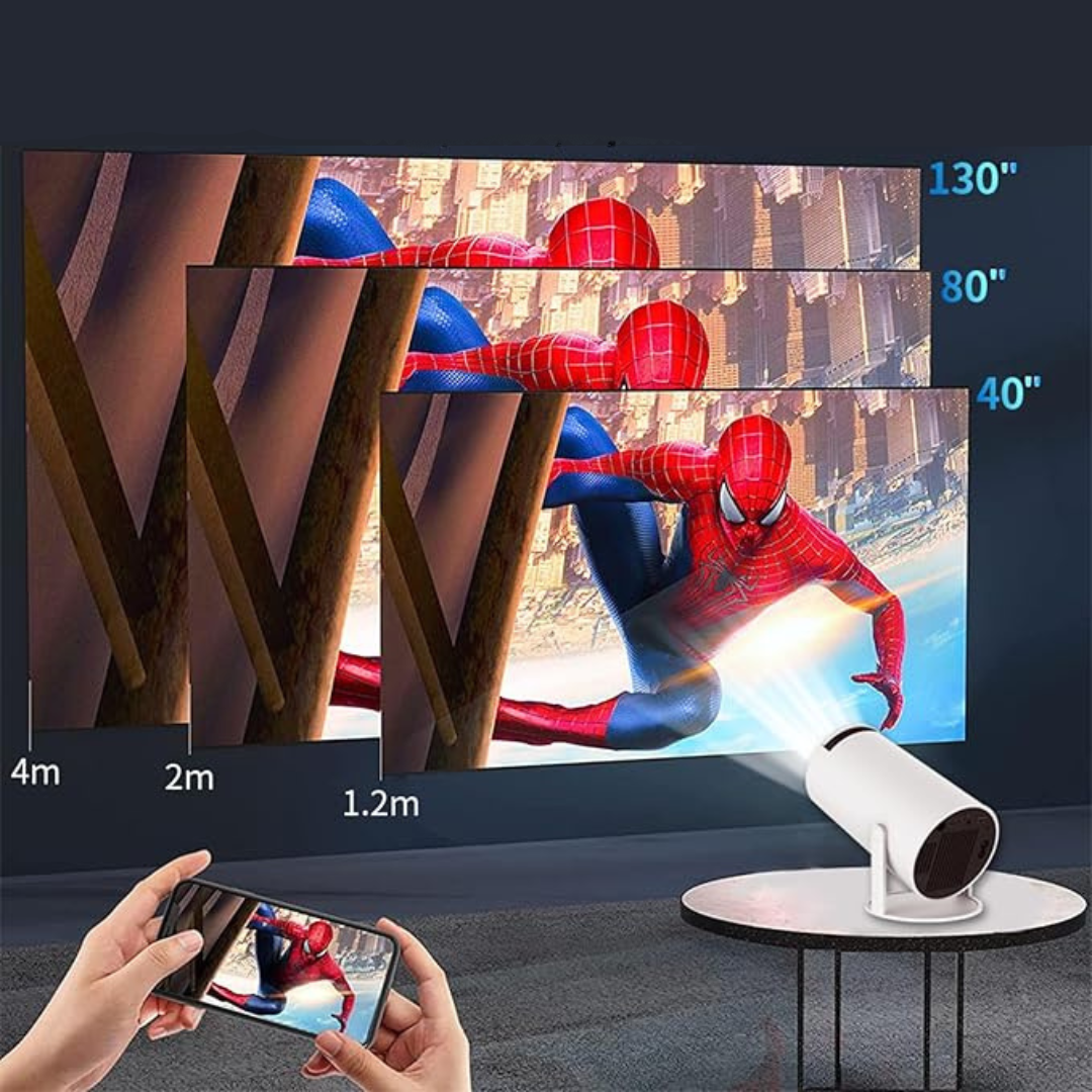 Projecteur portable 4K HD compact pour la maison