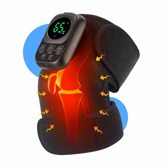 Ginocchiera Riscaldante con Massaggio EMS 60 °C – Batteria a Lunga Durata 5000 mAh