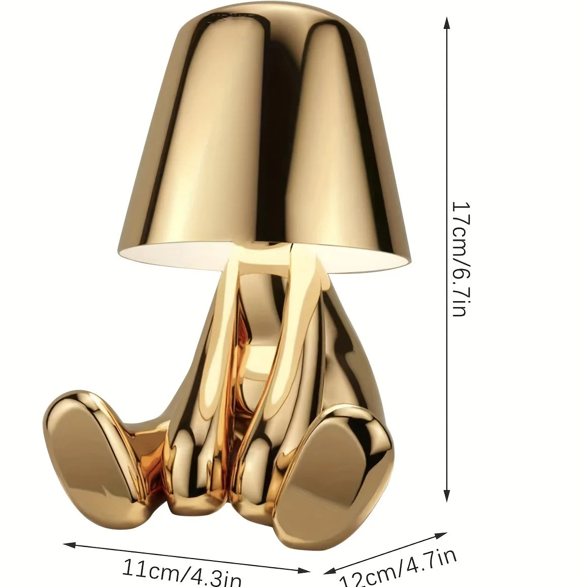 Lampada da tavolo elegante in oro