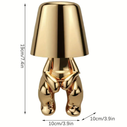 Lampada da tavolo elegante in oro