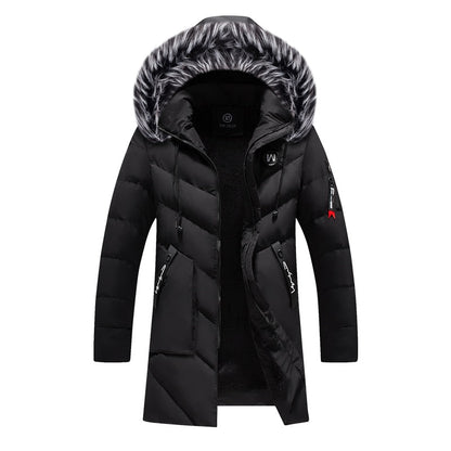Manteau d'hiver chaud à capuche en fourrure synthétique