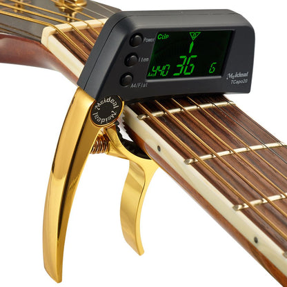 Accordatore per chitarra con capo pratico 2 in 1