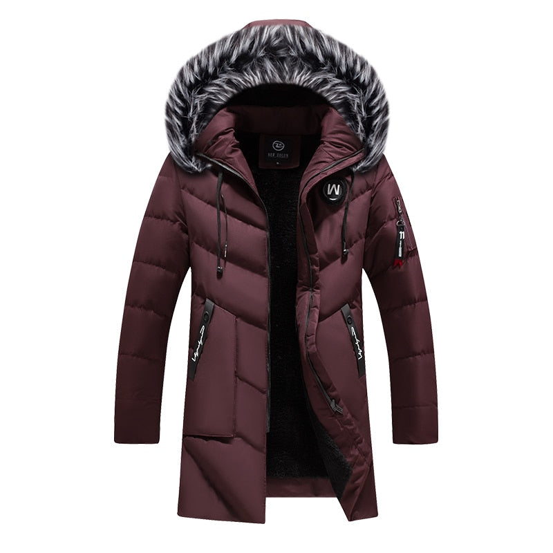 Manteau d'hiver chaud à capuche en fourrure synthétique