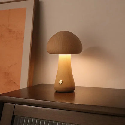 Lampada da tavolo design funghi raffinata