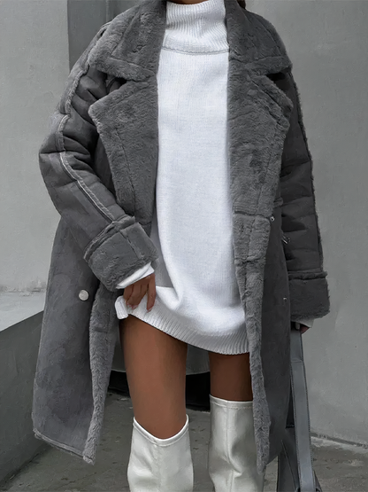 Manteau peluche léger coupe-vent