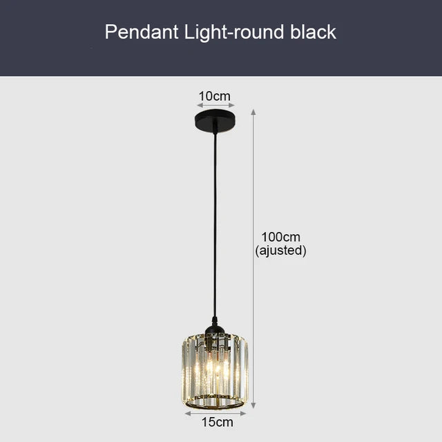Lampada di cristallo di lusso sospesa