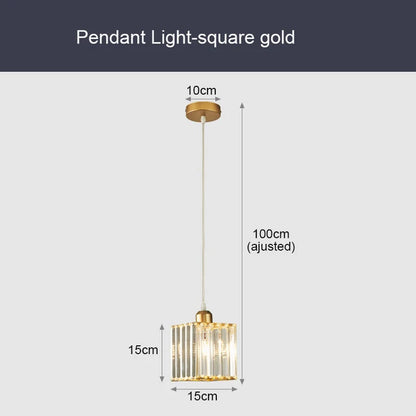 Lampada di cristallo di lusso sospesa