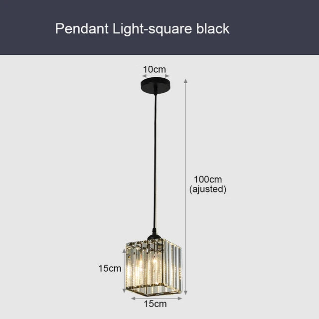 Lampada di cristallo di lusso sospesa