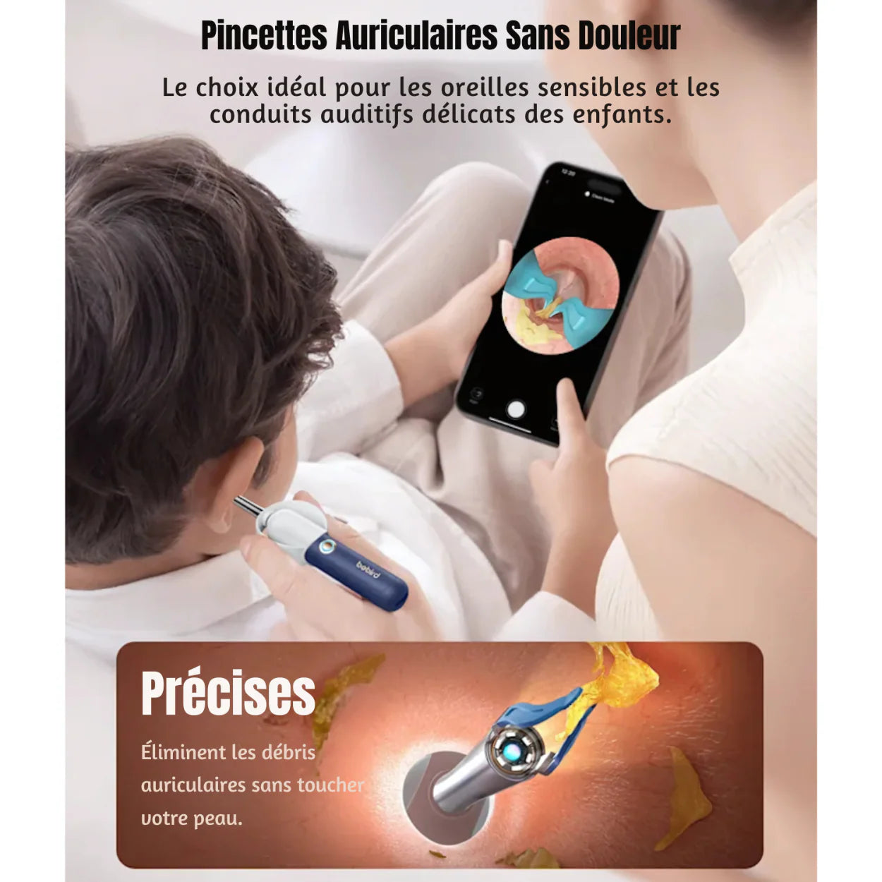 Pulitore per Orecchie Bebird EarSight Plus